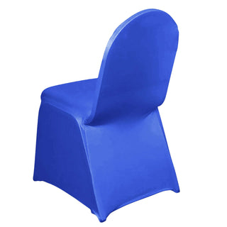 Enhance Your Event with the Royal Blue Spandex Stretch Fitted Banquet Chair Cover Enhance Your Event with the Royal Blue Spandex Stretch Fitted Banquet Chair Cover