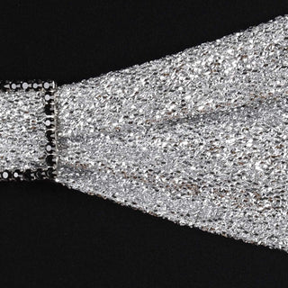 Create an Unforgettable Event with Silver Metallic Shimmer Tinsel Spandex Chair Sashes