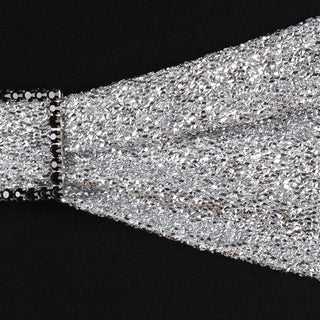 Create an Unforgettable Event with Silver Metallic Shimmer Tinsel Spandex Chair Sashes Create an Unforgettable Event with Silver Metallic Shimmer Tinsel Spandex Chair Sashes
