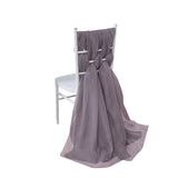 22inchx78inch Violet Amethyst DIY Premium Designer Chiffon Chair Sashes#whtbkgd