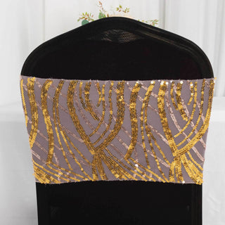 Create an Unforgettable Atmosphere with Gold Embroidered Sequins Chair Bands Create an Unforgettable Atmosphere with Gold Embroidered Sequins Chair Bands