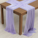 20-Pack 9ft Sheer Table Runners – Lavender Lilac Shimmer Sheer Drapes, Wrinkle-Free