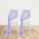 20-Pack Sheer Chair Drape Decor in Lavender Lilac – 9ft Shimmer Sash, Wrinkle-Free