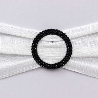 Create a Luxurious Atmosphere with Black Diamond Circle Napkin Ring Pin Brooch Create a Luxurious Atmosphere with Black Diamond Circle Napkin Ring Pin Brooch