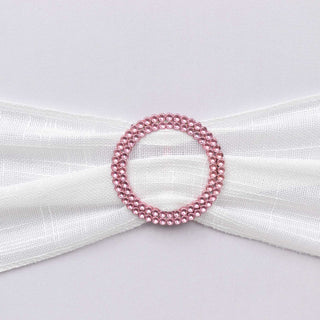 Create a Memorable Event with Pink Diamond Circle Napkin Ring Pin Brooch Create a Memorable Event with Pink Diamond Circle Napkin Ring Pin Brooch
