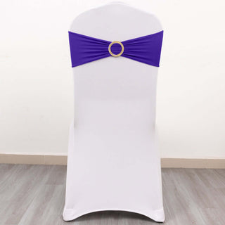 Elevate Your Event Decor with Purple Spandex Chair Sashes Elevate Your Event Decor with Purple Spandex Chair Sashes