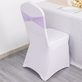 Add a Pop of Color to Your Party with Lavender Lilac Chair Sashes