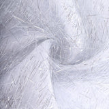 5 Pack Silver Metallic Fringe Shag Tinsel Chair Sashes, Shimmery Polyester Chair Sashes#whtbkgd