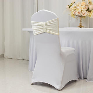 <span><span><strong>Ivory Crushed Velvet Chair Sashes – Refined Texture with a Touch of Opulence</strong></span></span> <span><span><strong>Ivory Crushed Velvet Chair Sashes – Refined Texture with a Touch of Opulence</strong></span></span>