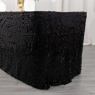 Create Unforgettable Moments with the Premium Big Payette Sequin Table Skirt Create Unforgettable Moments with the Premium Big Payette Sequin Table Skirt