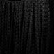 21FT Black Premium Pleated Lace Table Skirt#whtbkgd