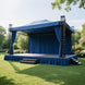 Portable Stage Skirt Royal Blue Polyester Platform Skirting Cloth for Events, Performances & Wedding