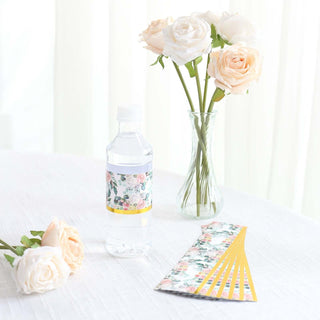 Create a Memorable Event with White Pink Peony Floral Water Bottle Stickers Create a Memorable Event with White Pink Peony Floral Water Bottle Stickers