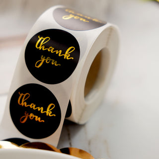 Add Elegance to Your Décor with Thank You Gold Foil Stickers