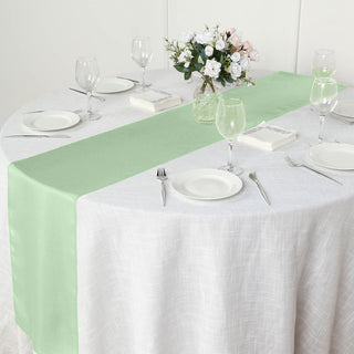 Unleash Your Creativity with the Sage Green Polyester Table Runner