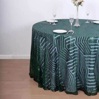 Create an Unforgettable Event with the Hunter Emerald Green Diamond Glitz Sequin Tablecloth Create an Unforgettable Event with the Hunter Emerald Green Diamond Glitz Sequin Tablecloth