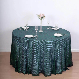 Elegant Hunter Emerald Green Sequin Tablecloth for Stunning Event Decor Elegant Hunter Emerald Green Sequin Tablecloth for Stunning Event Decor