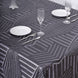 90inch x 132inch Black Seamless Diamond Sequin Rectangular Tablecloth