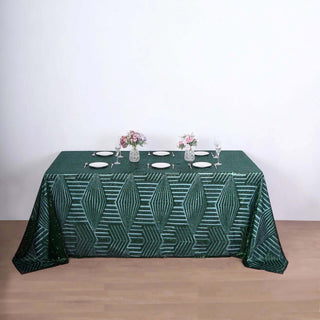 Elevate Your Event Decor with the Emerald Green Sequin Tablecloth Elevate Your Event Decor with the Emerald Green Sequin Tablecloth