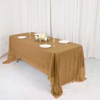Add a Touch of Elegance with the Gold Sequin Tablecloth Add a Touch of Elegance with the Gold Sequin Tablecloth