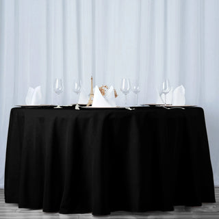 Add Luxury and Versatility with the Black Seamless Tablecloth