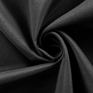 Create an Unforgettable Event with the Black Seamless Polyester Round Tablecloth