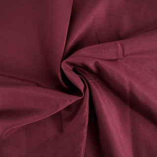 Unleash Your Creativity with the Burgundy Seamless Polyester Round Tablecloth