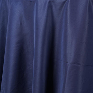 Create a Stunning Navy Blue Decor with the 120" Round Tablecloth