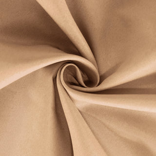 Close-up of soft beige fabric with a swirling texture. #whtbkgd