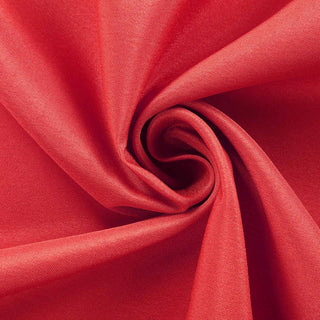 Create a Stylish and Festive Atmosphere with the 108" Red Seamless Polyester Round Tablecloth