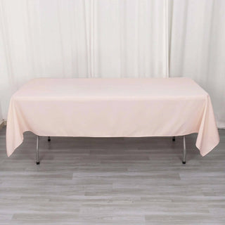 Elevate Your Event Decor with the Blush Polyester Tablecloth Elevate Your Event Decor with the Blush Polyester Tablecloth