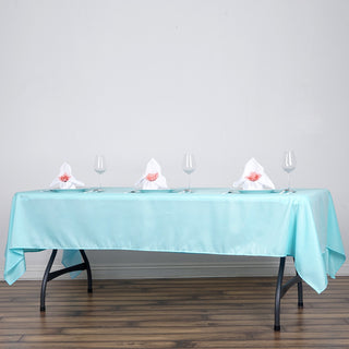 Light Blue Polyester Tablecloth for a Fresh and Festive Look Light Blue Polyester Tablecloth for a Fresh and Festive Look