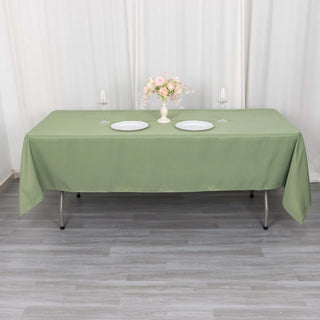 Elevate Your Event with the Dusty Sage Green Premium Polyester Tablecloth Elevate Your Event with the Dusty Sage Green Premium Polyester Tablecloth