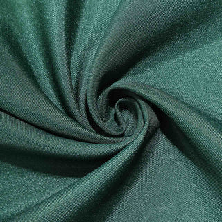 Enhance Your Event Décor with the Hunter Emerald Green Polyester Rectangular Tablecloth