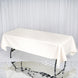 60"x102" Ivory Premium Polyester Rectangular Tablecloth - 220GSM