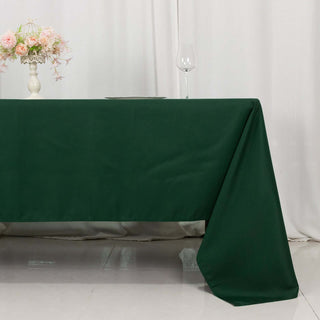 Elevate Your Event with the Hunter Green Polyester Tablecloth Elevate Your Event with the Hunter Green Polyester Tablecloth