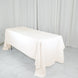 60"x126" Ivory Polyester Rectangular Tablecloth