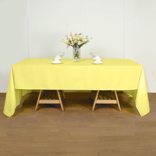 Brighten Up Your Event with a Yellow Polyester Tablecloth Brighten Up Your Event with a Yellow Polyester Tablecloth