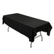 Polyester Tablecloth 60×84inch Black Rectangle, Washable & Wrinkle-Resistant, Perfect for Parties