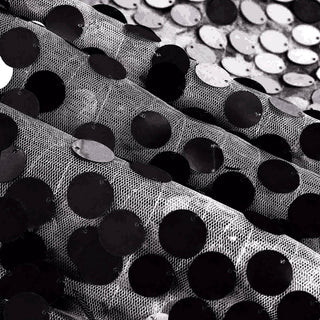 Indulge in Luxury with the Premium Black Sequin Tablecloth Indulge in Luxury with the Premium Black Sequin Tablecloth