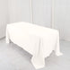 72"x120" Ivory Premium Polyester Rectangular Tablecloth - 220GSM