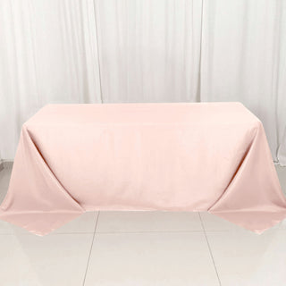 Blush Polyester Tablecloth for Elegant Events Blush Polyester Tablecloth for Elegant Events