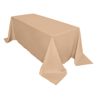 Timeless Elegance with the Nude Seamless Polyester Rectangular Tablecloth Timeless Elegance with the Nude Seamless Polyester Rectangular Tablecloth