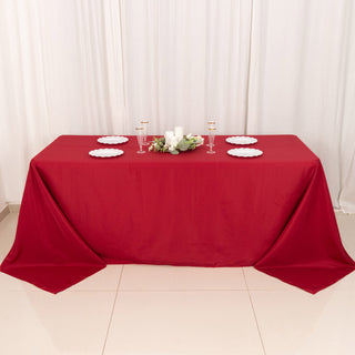 Elevate Your Event Decor with the Wine Polyester Tablecloth