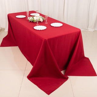 Create Unforgettable Moments with the Wine Polyester Tablecloth