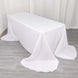 White Seamless Polyester Rectangular Tablecloth Rounded Corners 90x156inch Oval Oblong Tablecloth
