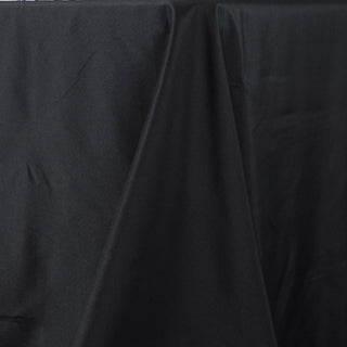 Create Unforgettable Memories with the 90"x132" Black Seamless Premium Polyester Rectangular Tablecloth Create Unforgettable Memories with the 90"x132" Black Seamless Premium Polyester Rectangular Tablecloth