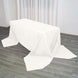 90x156inch Ivory 220 GSM Seamless Premium Polyester Rectangular Tablecloth