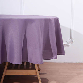 Enhance Your Event Decor with the 90" Violet Amethyst Tablecloth Enhance Your Event Decor with the 90" Violet Amethyst Tablecloth