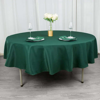 Experience the Unmatched Luxury of the Hunter Emerald Green Premium Polyester Tablecloth Experience the Unmatched Luxury of the Hunter Emerald Green Premium Polyester Tablecloth